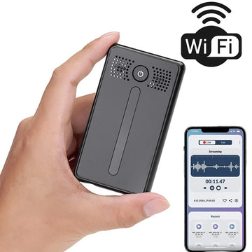 AR02 Wi-Fi Worldwide Live Streaming Audio Recorder Sound Activated Push Notification