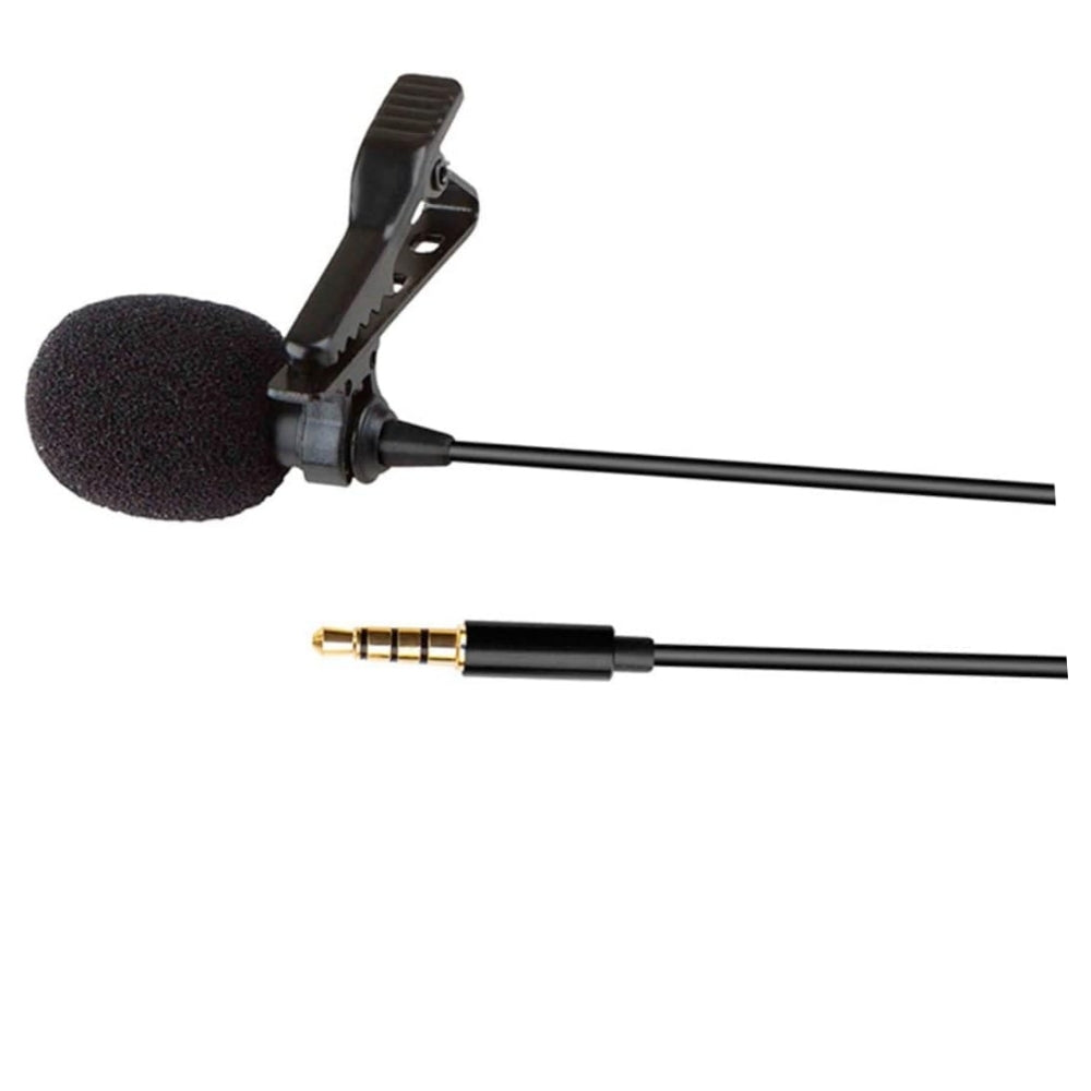 Professional Lavaliere Lapel Microphone Mini Clip On 3.5mm TRRS Jack Plug for Smartphone Tablet