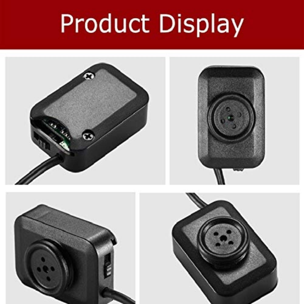 918C Smallest Mini Button Camera Video Recorder with Audio 480p HD
