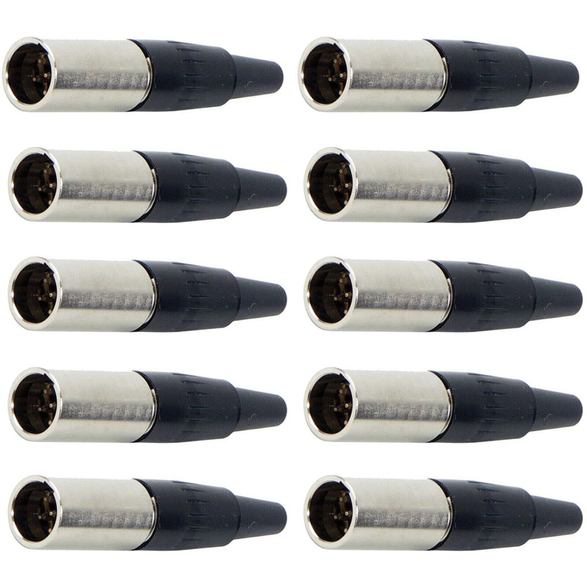 10x TA4M 4 Pin Mini XLR Inline Male Socket For TA4F Female Audio Connector Plug