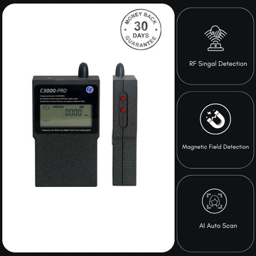 Hawksweep HS-C3000 Pro RF Bug Detector Digital Frequency Counter 3GHz Tracker Spy Camera Signal Finder
