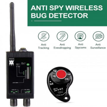 M8000 RF Signal Detector 8000mHz Anti Spy GPS Tracker Wifi Camera GSM Audio Bug Sweeper