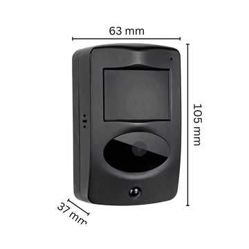 Ultra Long Battery Wi-Fi Security Camera in Black PIR Alarm Sensor Motion Detect Recorder & Alert