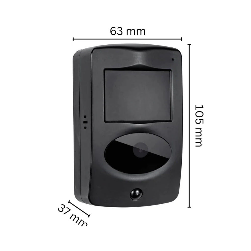 Ultra Long Battery Wi-Fi Security Camera in Black PIR Alarm Sensor Motion Detect Recorder & Alert