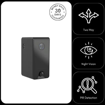 Battery Wi-Fi Indoor Security Camera Video Recorder 2 Way Audio Night Vision PIR Detection