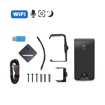 Battery Wi-Fi Indoor Security Camera Video Recorder 2 Way Audio Night Vision PIR Detection