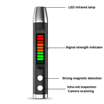 Pocket RF Signal Detector 8000MHZ 8GHZ Anti Spy Wifi Camera GSM Audio Bug Finder GPS