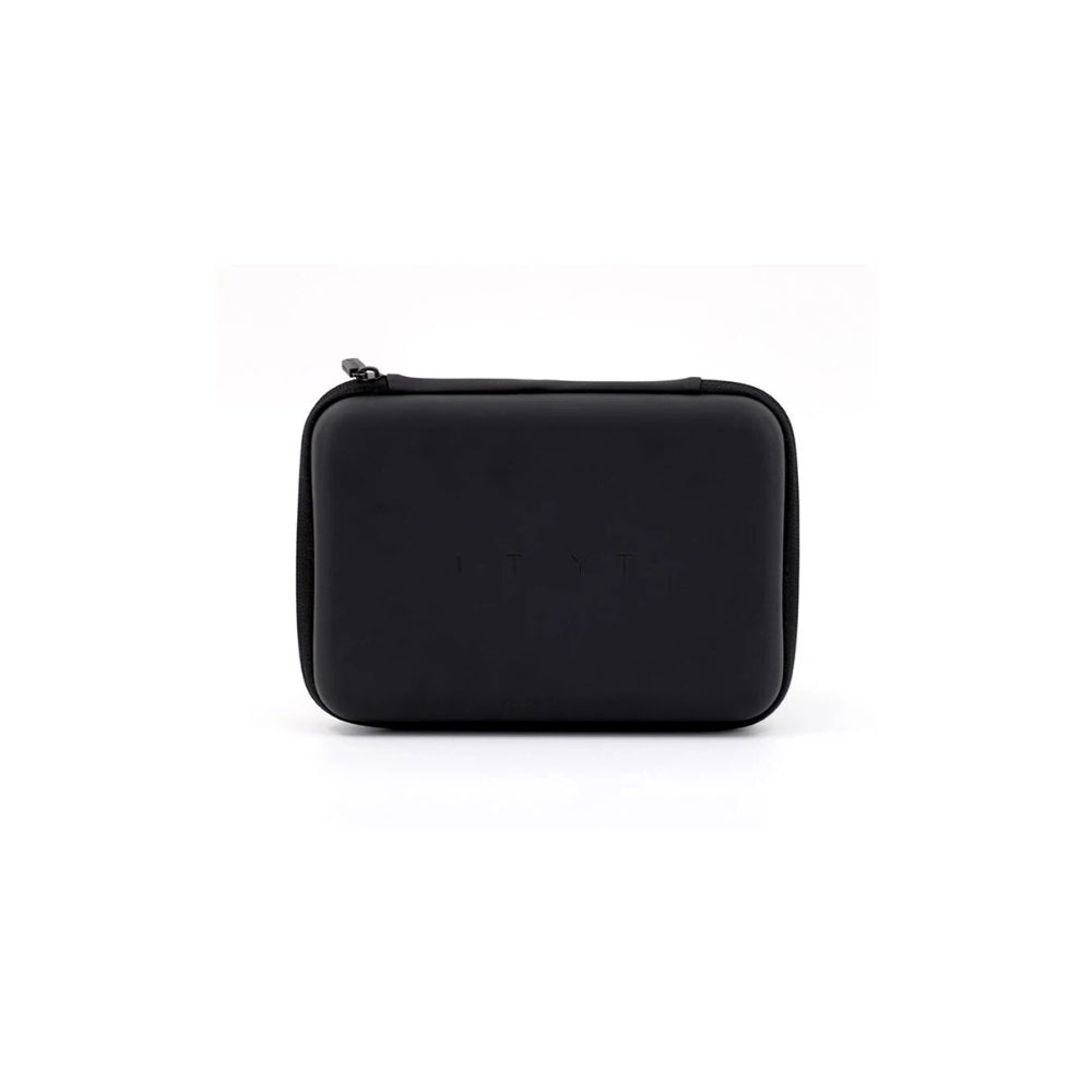 Microphone Protective Case 16cm x 12cm x 6cm Black Hard Shell for Double Ear Hook and Lavaliere Mics