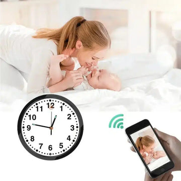 Wall Clock Camera Wireless Wi-Fi Night Vision Motion Detect Video Recorder Push Notification App