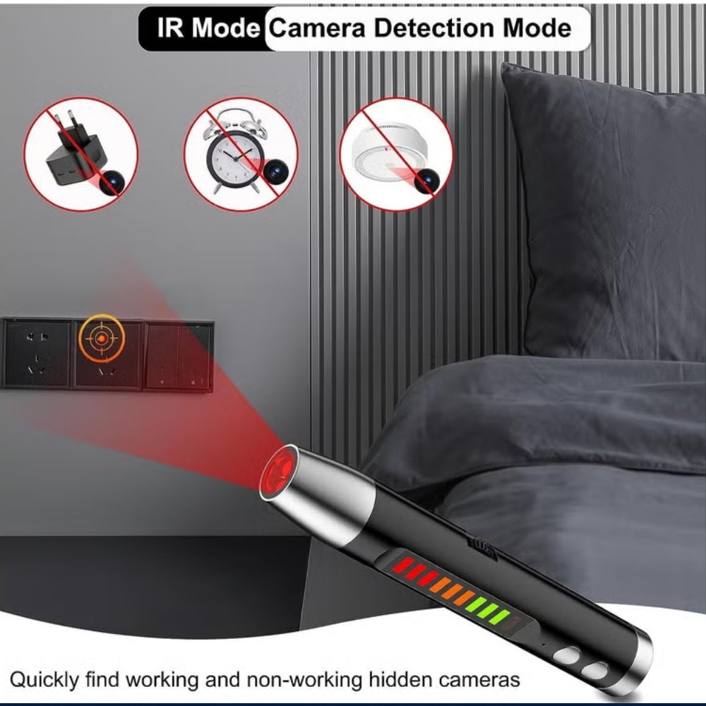 Pocket RF Signal Detector 8000MHZ 8GHZ Anti Spy Wifi Camera GSM Audio Bug Finder GPS
