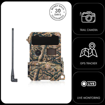 Pro 4G Trail Camera & GPS Tracker 12MP Photo 1080p FHD Live Video Push Notification Alerts