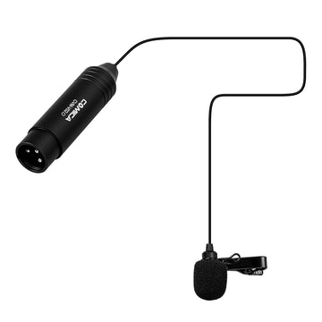 Comica XLR Phantom Power Lavaliere Microphone 4.5 Metre 3 Pin XLR Cable Omnidirectional or Unidirectional Polar Pattern