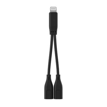 Comica DUC-LN Type-C to Lightning Connector 2-in-1 Adapter Cable for Charging and External Microphone Audio
