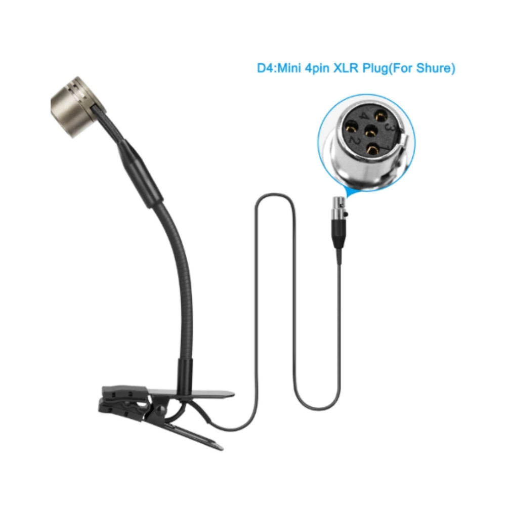 Professional Saxophone Instrument Microphone Kimafun CX309 with Clip for Sax Trumpet Tuba