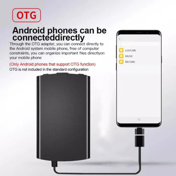 Mini Voice Recorder 30 Hour Battery Ultra Slim Sound Activated High Definition Super Sensitive Microphone