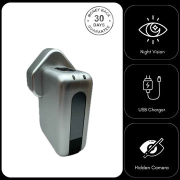 4K UHD Camera in USB Phone Charger Wireless Wi-Fi Night Vision 128GB Video Recorder