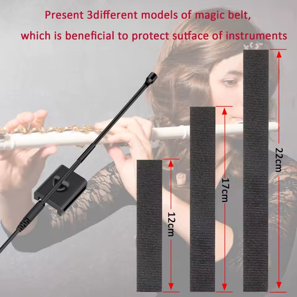KM-G150-4 Wireless Flute and Clarinet Microphone System Flexible Strap On Instrument Mic