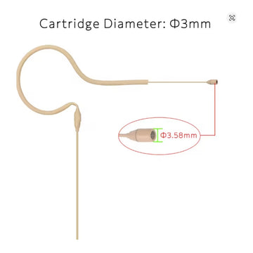 Sennheiser Single Earset Ear-Hook Microphone for Body Pack Transmitter 3.5mm Jack Lemo 3 pin