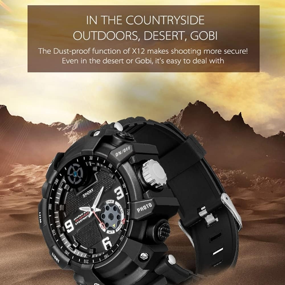 Wi-Fi P2P Sports Wrist Watch Camera App 2.6K HD 32GB Live View Video