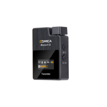 Comica Wireless Microphone BoomX-D D2 System 2.4G Dual Channel 48kHz-16bit Recording for DSLR Camera or Smartphone