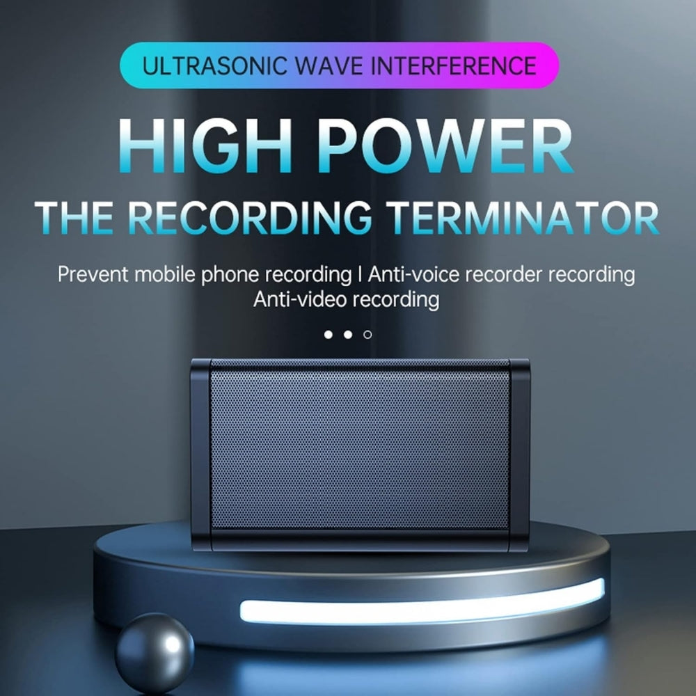 F-11 Anti Recording Ultrasonic Acoustic Sound Wave Generator Stop Microphone Recorder Smartphone Listening Device