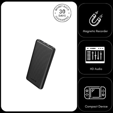 32GB Magnetic Voice Recorder 12 Day Battery Sound Activated ADPCM High Definition Noise Reduction (JNN Q85V)