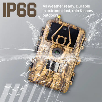 Mini 4G Wireless Trail Hunting Camera 24MP Photo Live Video Stream Push Alerts & GPS Tracker