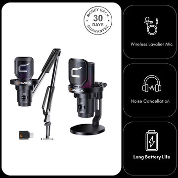 Comica Studio Condenser Microphone eJoy Wireless USB for Podcast Streaming YouTube Vocal Recording Gaming