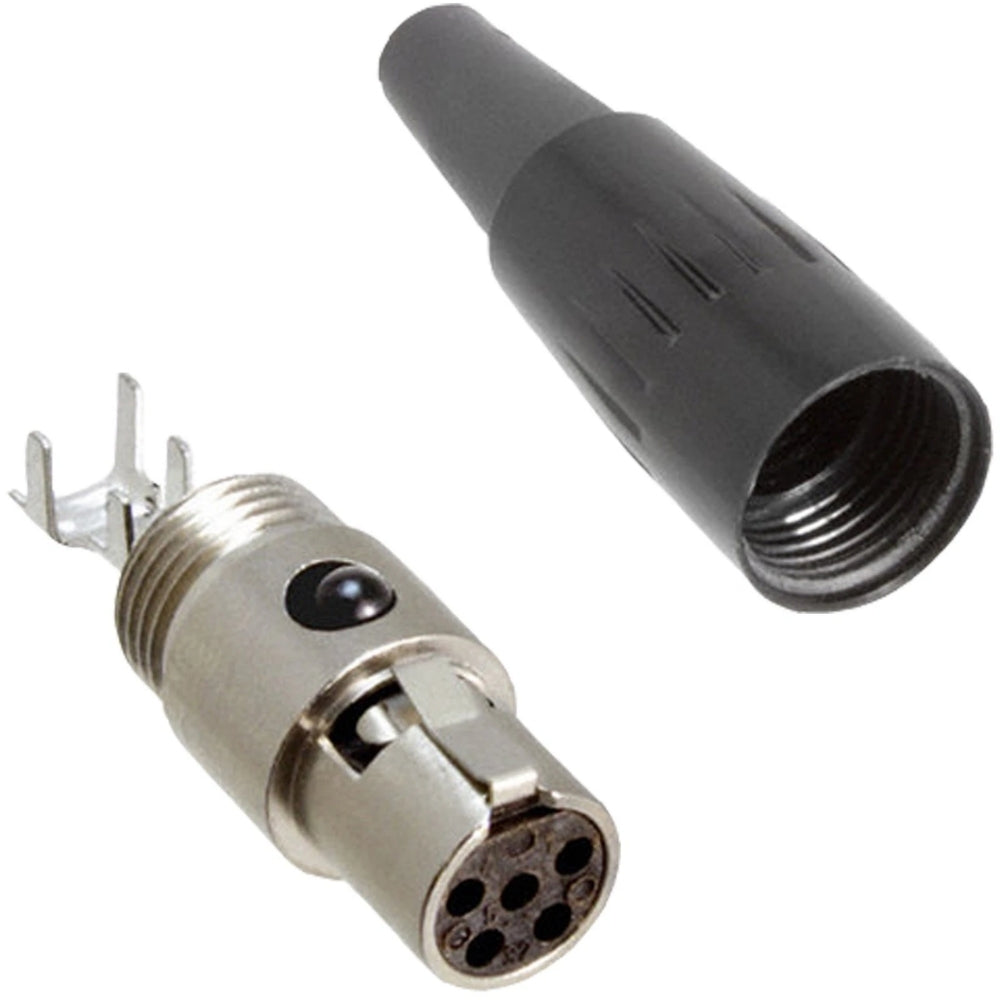 5x TA4F 4 Pin Mini XLR Connector Plug Inline Female Socket For Audio Microphone
