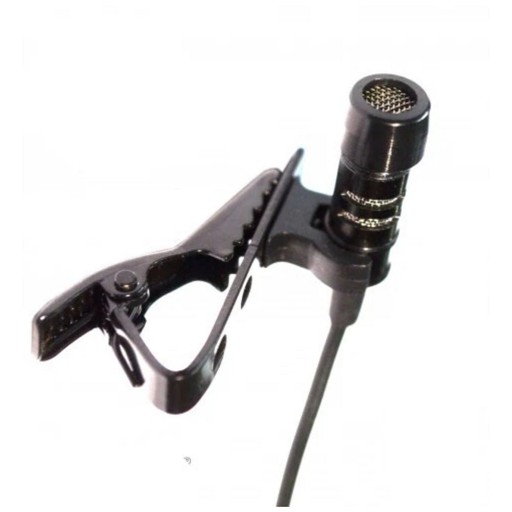 Phantom Powered Lavalier Microphone XLR 3 Pin Male Plug Mini Clip On Lapel Mic 6 Metre Cable