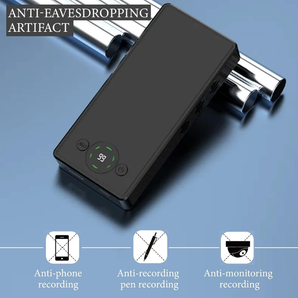 F-10 Portable Anti Recording Ultrasonic Sound Wave Generator Stop Microphone Recorder Eavesdropping Listening Device