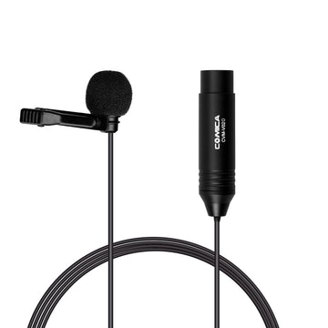 Comica XLR Phantom Power Lavaliere Microphone 4.5 Metre 3 Pin XLR Cable Omnidirectional or Unidirectional Polar Pattern