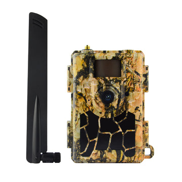 Mini 4G Wireless Trail Hunting Camera 24MP Photo Live Video Stream Push Alerts & GPS Tracker