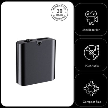 JNN Q63V 32GB Mini Magnetic Voice Recorder Sound Activated Noise Reduction 1536Kbps PCM 20 Hour Battery