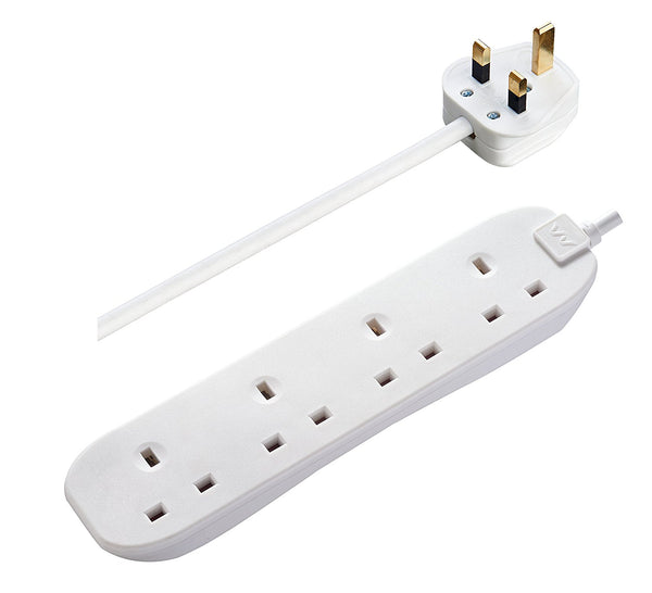 Wireless GSM Audio Monitor Microphone & Sound Recorder in 4 Way Mains Extension Lead