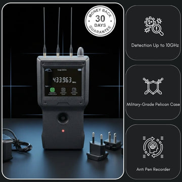 Hawksweep D8000 Plus RF Bug Detector 10,000 mHz TSCM Professional Sweeper for GSM Bug 4G Tracker WIFI Camera