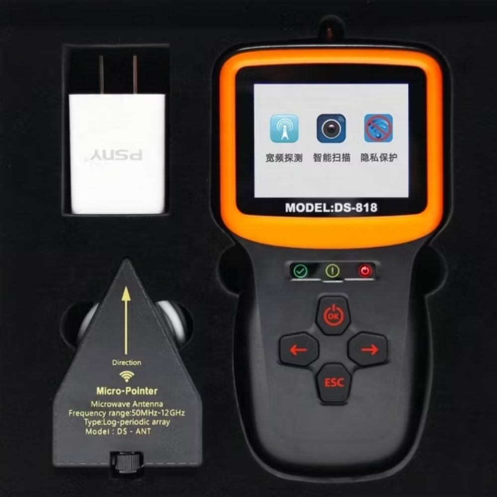 DS-818 Professional Anti-Spy Bug Detector find Wifi Camera GPS Tracker GSM Audio RF Signal