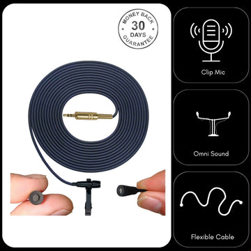 Low Cost Lavaliere Lapel Omni-Directional Microphone 3.5mm TRS Stereo Jack Plug for PC Digital Recorder