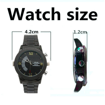Video Watch Camera Recorder 1080p FHD Audio 12MP Photo Night Vision 32GB Memory