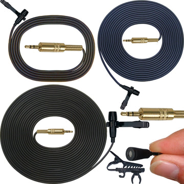 Low Cost Lavaliere Lapel Omni-Directional Microphone 3.5mm TRS Stereo Jack Plug for PC Digital Recorder