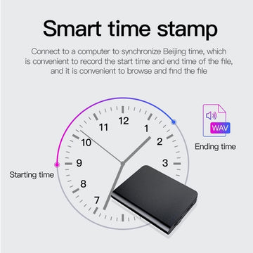 JNN Q61 Tiny Bluetooth Wireless App Voice Recorder 64GB HD Noise Reduction Metal Body Housing