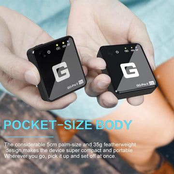 Go Pro II Wireless Microphone Transmitter System G-Mark for Interview Singing Instruments