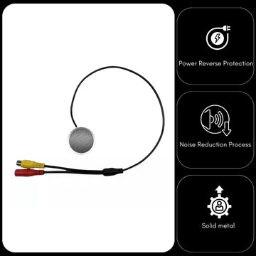CCTV Audio Microphone Outdoor Noise Reduction Sensitive Pickup Sound Monitor for Security Camera