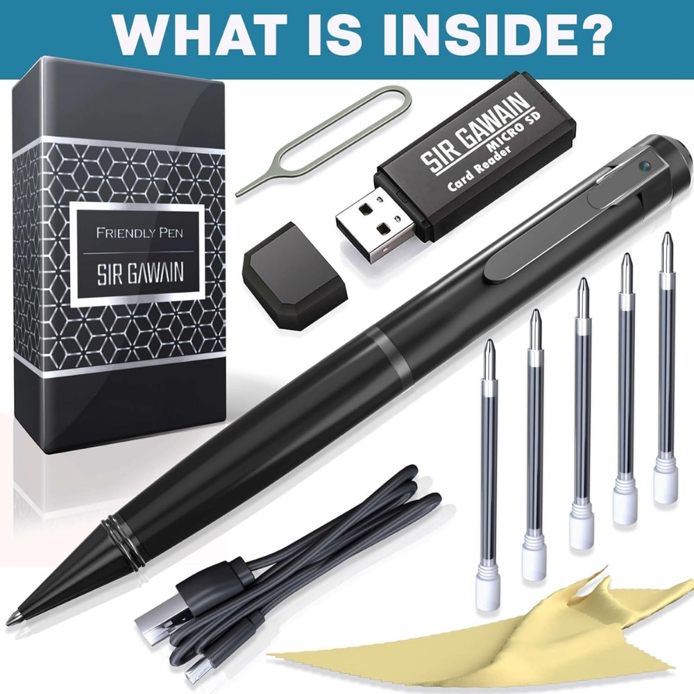 W9 Video Pen Recorder 12MP Camera 1080p Full HD with Audio & Photo One Touch Record