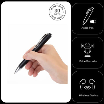 AR05 Wireless Wi-Fi Audio Listening Pen Voice Recorder Unlimited Range 9 Day Battery Listen Live Download Push
