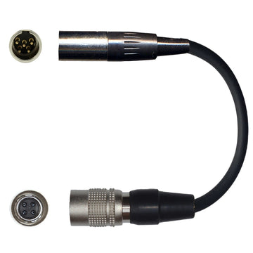 3 Pin Mini XLR TA3F Microphone Adapter to Convert Lavaliere Ear-hook Head Worn Mic Body Pack Transmitter