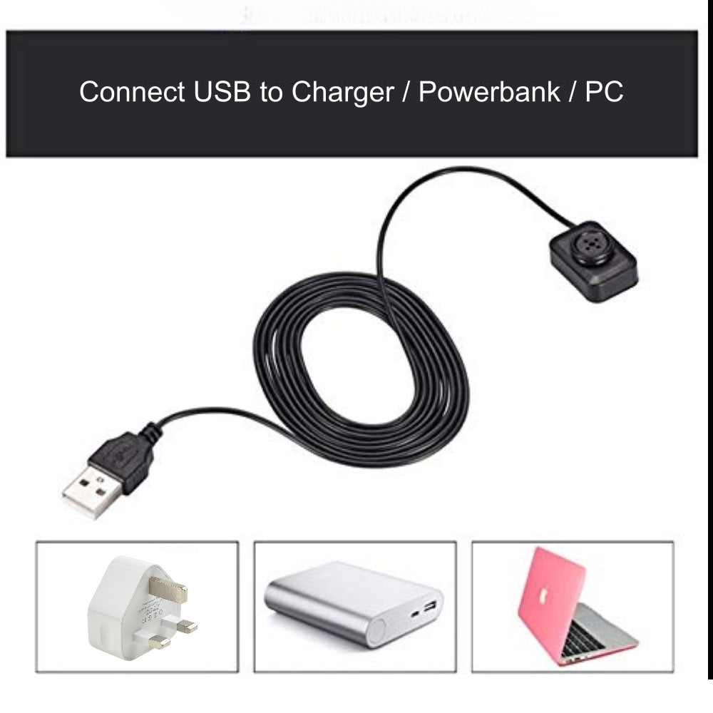 918C Smallest Mini Button Camera Video Recorder with Audio 480p HD