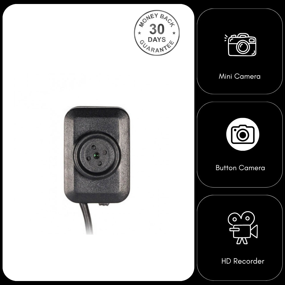918C Smallest Mini Button Camera Video Recorder with Audio 480p HD
