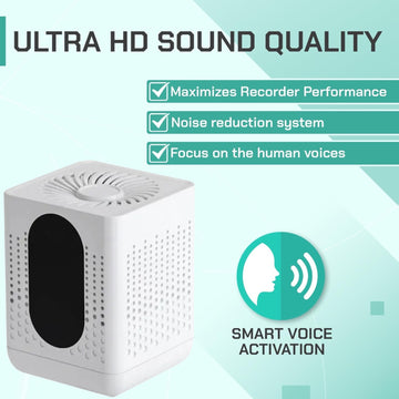 AR07 Wireless Wi-Fi Audio Recorder Sound Activated 7 Months Battery Unlimited Range Audio Listening Download