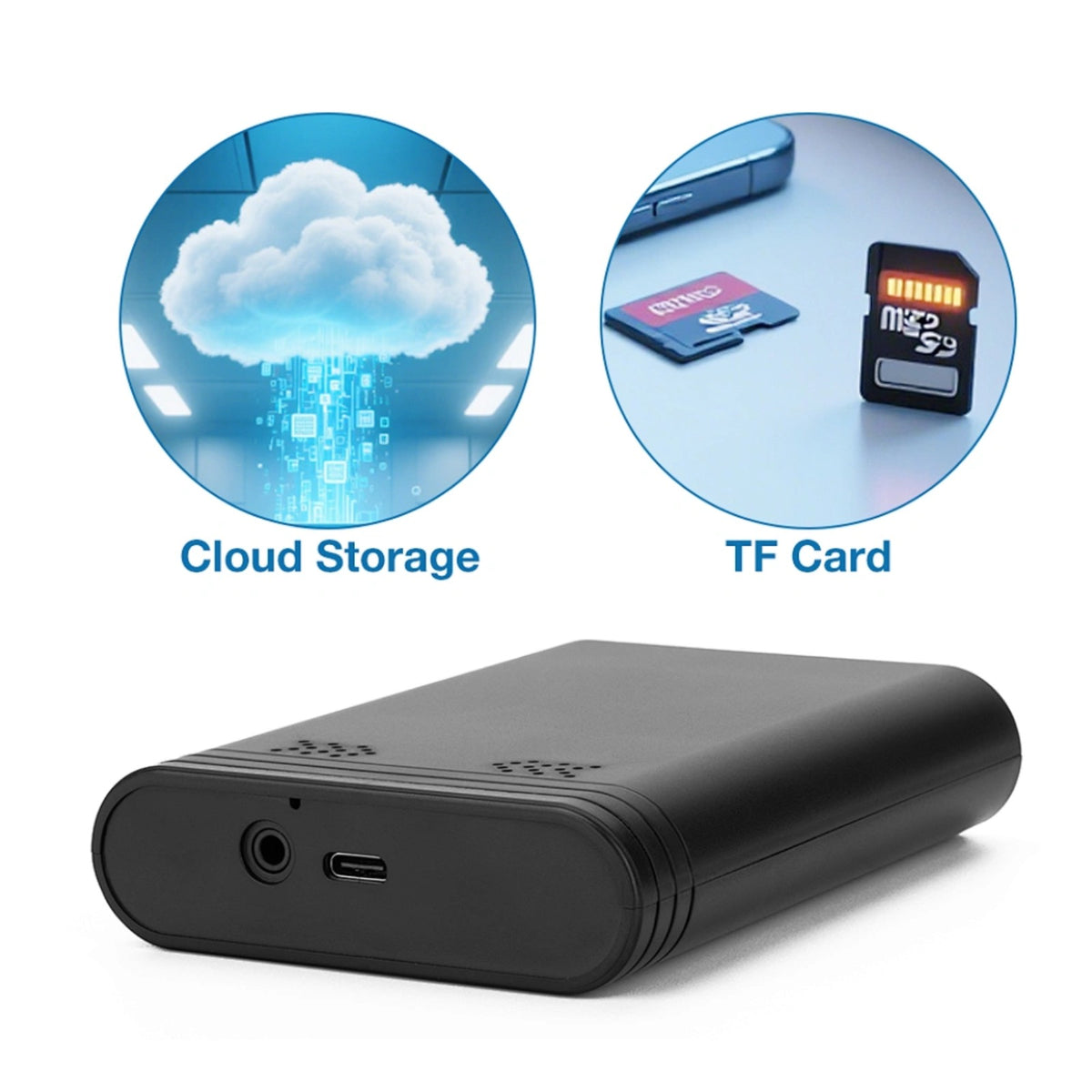 AR06 Wireless Wi-Fi Audio Recorder Sound Activated 9 Month Battery Unlimited Range Download